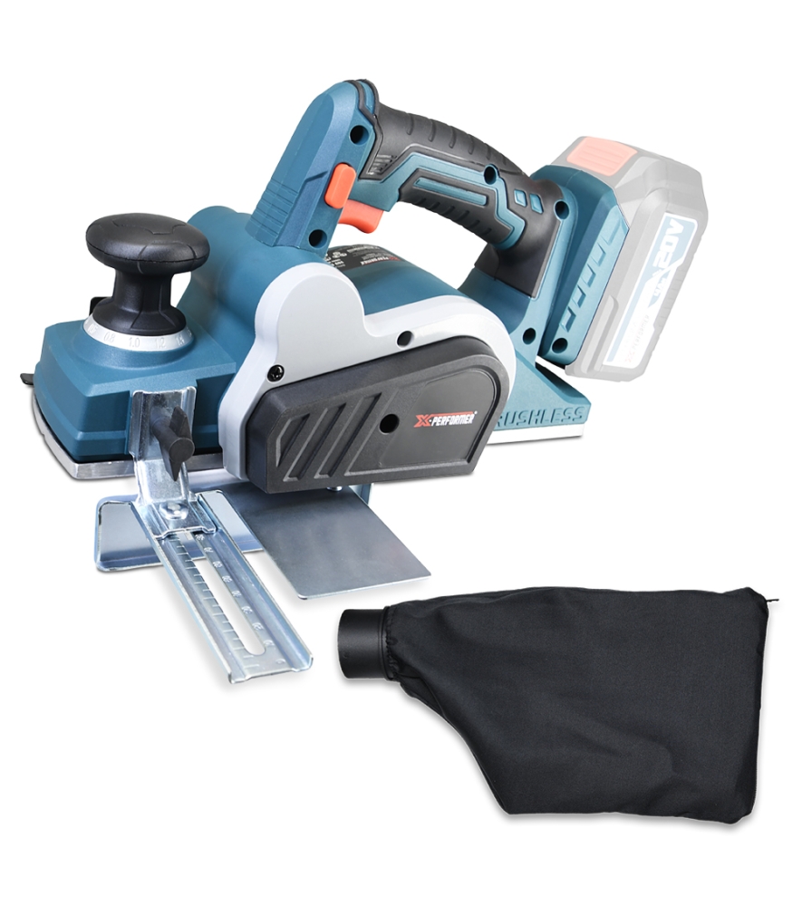 Rabot sans fil 20V avec moteur brushless livré sans batterie ni chargeur