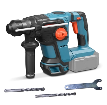 Marteau perforateur sans fil 20V – 4 joules avec moteur brushless livré sans batterie ni chargeur