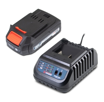 Kit de démarrage composé d’une batterie 2A et d’un chargeur simple pour concept X-Performer.