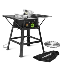 Table scie circulaire 2000W - 254mm - Livrée avec 2 lames (24 et 40 dents)