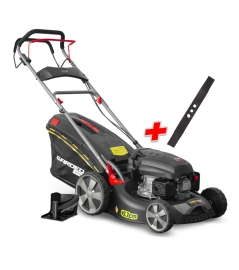 Tondeuse thermique autotractée 144.3cc - 46cm livrée avec 2 lames + mulching