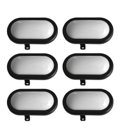 Set van 6 led-patrijspoorten 6W – 480 lumen – IP65