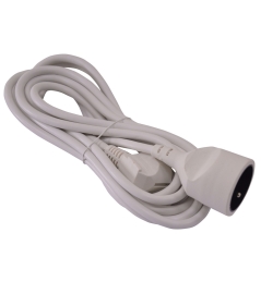 VERLENGSNOEREN  5M-3G*1.5MM2-WIT