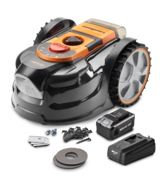 Robot tondeuse autonome 24V - 8Ah double caméra HDR sans fil périmétrique – Le robot le plus simple du marché