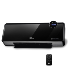 Radiateur céramique mural oscillant 2000W avec façade en verre