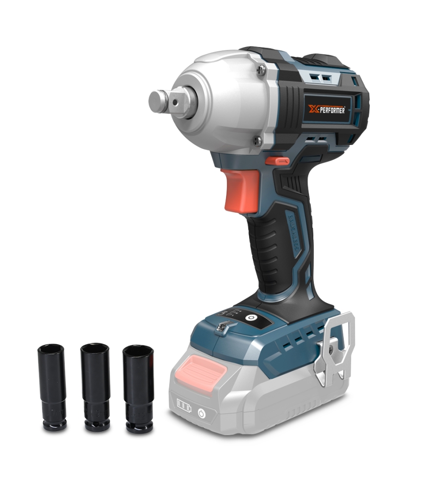 20V-slagmoersleutel – 500 Nm met borstelloze motor, geleverd zonder accu en oplader