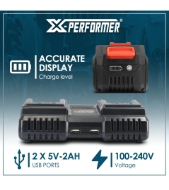 STARTER KIT - 2X BAT 4A + CHARGEUR DOUBLE 2X2,3A