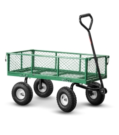 Chariot de jardin en acier 97X52X59CM - 250kg max