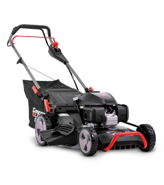Tondeuse thermique tractée 202CC avec moteur Honda, mulching, éjection latérale et vitesse variable. 