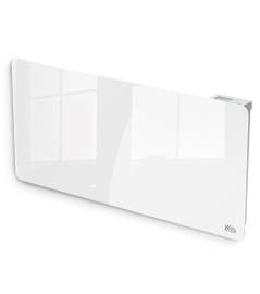 2000W KERAMISCHE TRAAGHEIDSRADIATOR MET GLASFRONT