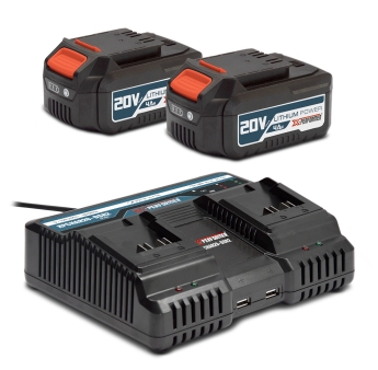 STARTER KIT - 2X BAT 4A + CHARGEUR DOUBLE 2X2,3A