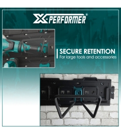 Crochet extra large avec bitée d'arrêt compatible avec le concept rangement X-Performer