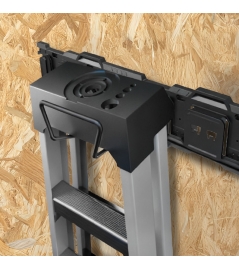 Crochet extra large avec bitée d'arrêt compatible avec le concept rangement X-Performer