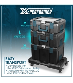 Stapelbare gereedschapskist Large  L 45 x B 34,5 x H 20,9 cm