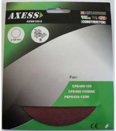 DISQUE ABRASIF 125MM - SET DE 5