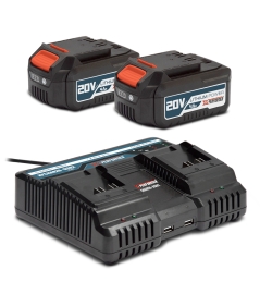 STARTER KIT - 2X BAT 4A + CHARGEUR DOUBLE 2X2,3A