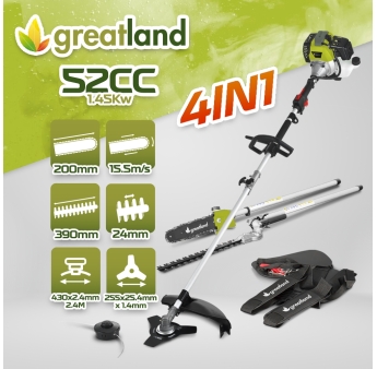 52CC 4-in-1 multifunctioneel hittetool