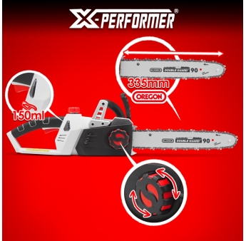 Tronçonneuse rechargeable 40V (2x20V) - Guide et chaîne Oregon - Livrée sans batterie