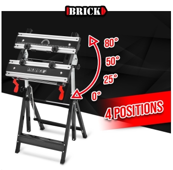 Etabli télescopique métallique 60 x 58 x 77cm - Charge max 100kg