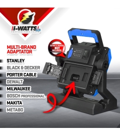 SPOT LED RECHARGEABLE 35W-4000LM SS BAT