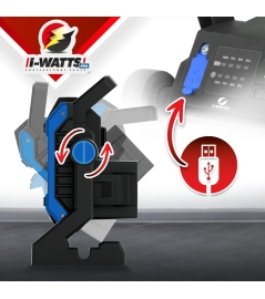 SPOT LED RECHARGEABLE 35W-4000LM SS BAT