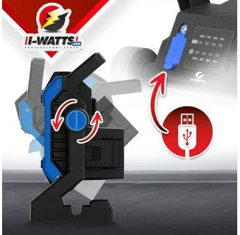 SPOT LED RECHARGEABLE 35W-4000LM SS BAT