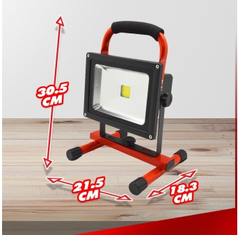 PROJECTEUR LED RECHARGEABLE 20W - 1400LM