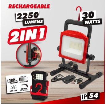 SPOT LED 30W - 3.7V 10000 Mah