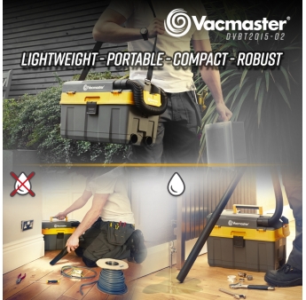 ZUIGER OP BATTERIJ 20V - 15L