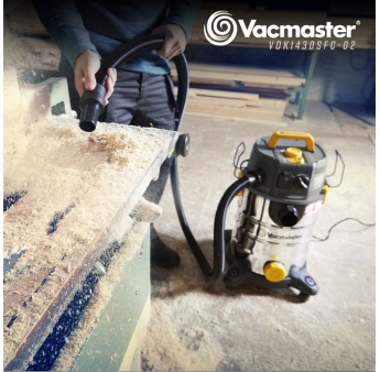 STOF EN WATERZUIGER 1400W 30L INOX