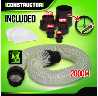 Aspirateur d'atelier 1200W avec cuve métallique 65L