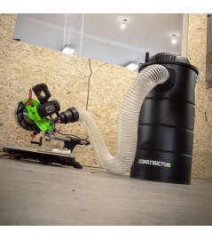 1200W werkplaatsstofzuiger met 65L metalen tank