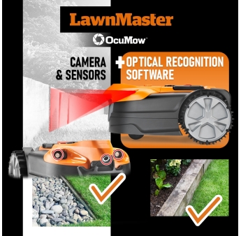 Robot tondeuse autonome 24V avec station de charge, sans fil périmétrique – Le robot le plus simple du marché