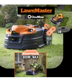 Robot tondeuse autonome 24V avec station de charge, sans fil périmétrique – Le robot le plus simple du marché