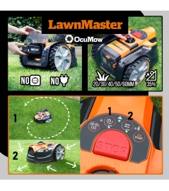 Robot tondeuse autonome 24V – 8Ah sans fil périmétrique – Le robot le plus simple du marché