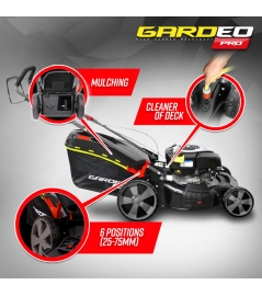 161CC getrokken benzinemaaier met Briggs en Stratton motor, mulchen en zij-uitworp