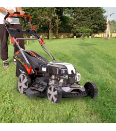 161CC getrokken benzinemaaier met Briggs en Stratton motor, mulchen en zij-uitworp