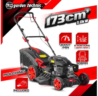 Tondeuse thermique autotractée 173 CC - 508mm avec éjection latérale et mulching