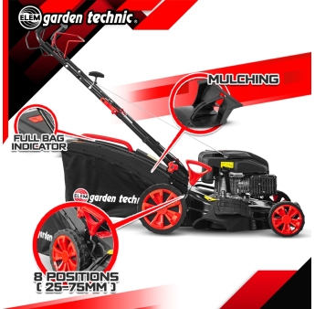 Tondeuse thermique autotractée 173 CC - 508mm avec éjection latérale et mulching