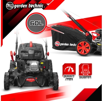 Tondeuse thermique autotractée 173 CC - 508mm avec éjection latérale et mulching