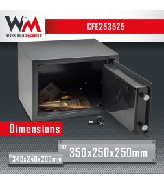 COFFRE FORT ELECTRONIQUE 25X35X25CM