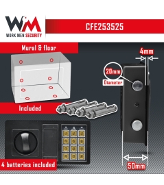 COFFRE FORT ELECTRONIQUE 25X35X25CM