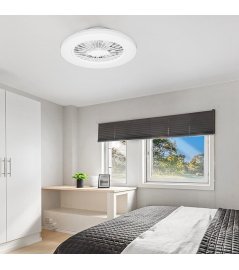 VENTILATEUR DE PLAFOND AVEC ECLAIRAGE + TELECOMMANDE