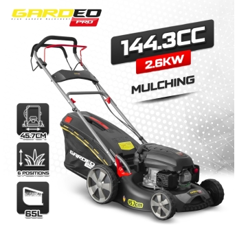 Tondeuse thermique autotractée 144.3cc - 46cm livrée avec 2 lames + mulching