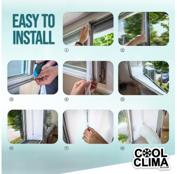Kit universel de calfeutrage de fenêtre pour climatiseur mobile