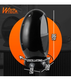 FOYER DECORATIF 2000W NOIR