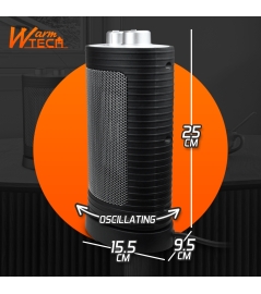 Radiateur céramique oscillant 1500W 