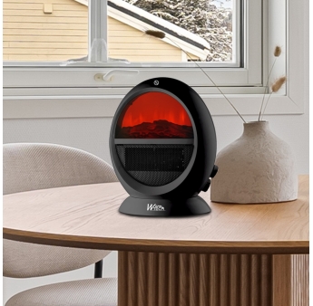 FOYER DECORATIF 2000W NOIR