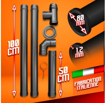 KIT D INSTALLATION POELE A PELLETS