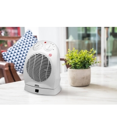 Radiateur soufflant 2000W oscillant avec thermostat